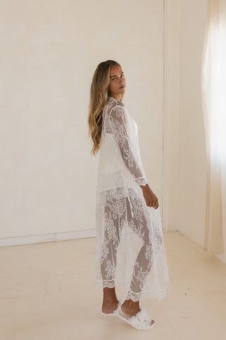 Jay Kay Bridal PJ Set- Ivory