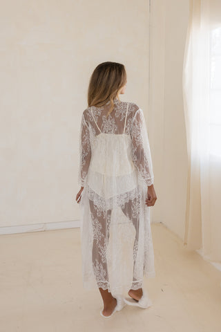 Jay Kay Bridal PJ Set- Ivory