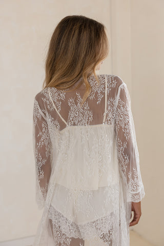 Jay Kay Bridal PJ Set- Ivory