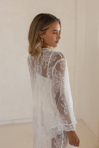 Jay Kay Bridal PJ Set- Ivory