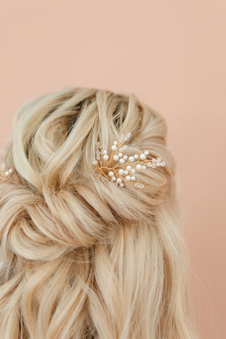 Coastal Pearl Hairpins Set of 3