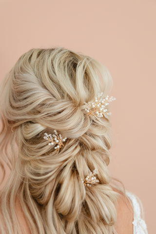 Coastal Pearl Hairpins Set of 3