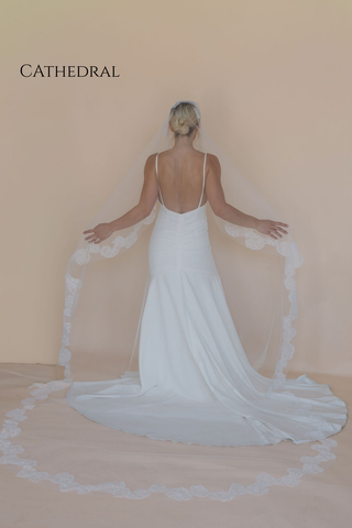 Peony Mantilla Veil