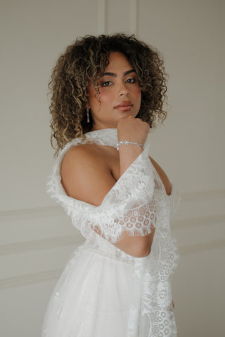 Ethereal Lace Neck Scarf