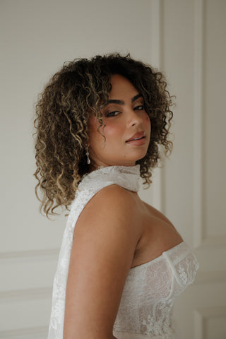 Ethereal Lace Neck Scarf