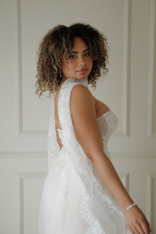 Ethereal Lace Neck Scarf