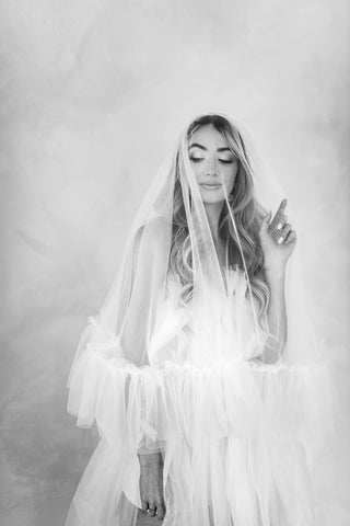 Raelene Ruffle Veil