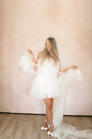 Raelene Ruffle Veil