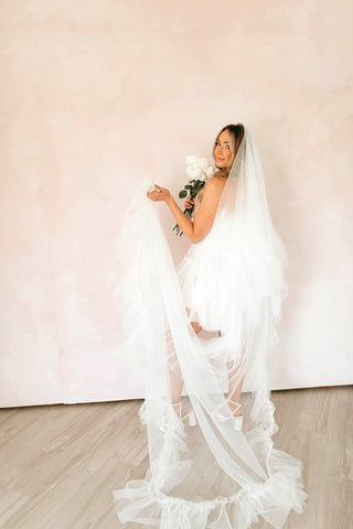 Raelene Ruffle Veil