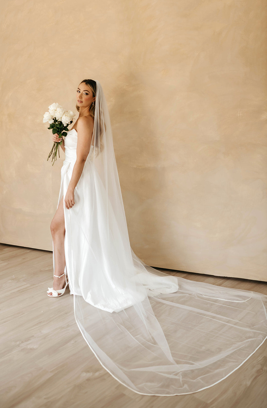 The Sophia Satin-Trim Veil Jay Kay Braids and Bridal The Sophia Satin-Trim Veil Jay Kay Braids and Bridal
