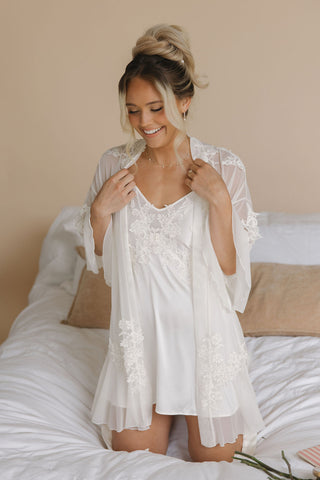 Amélie Slip Dress- Ivory