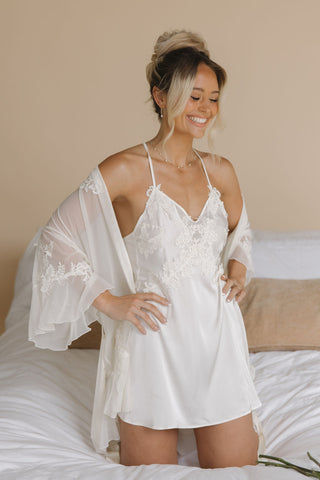 Amélie Slip Dress- Ivory
