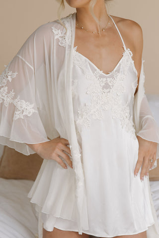 Amélie Slip Dress- Ivory