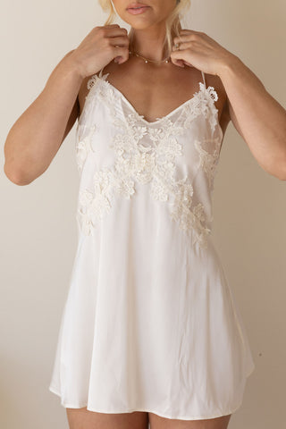 Amélie Slip Dress- Ivory