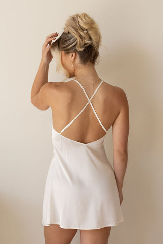 Amélie Slip Dress- Ivory
