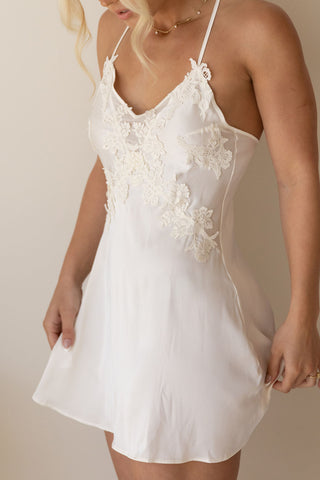 Amélie Slip Dress- Ivory