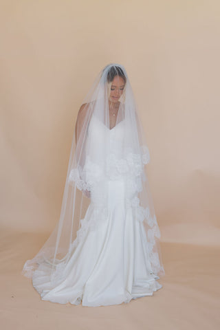 Peony Veil With Blusher