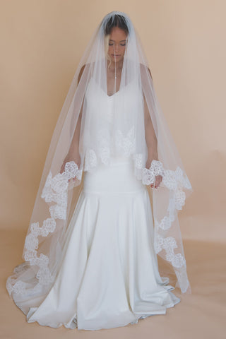 Peony Veil With Blusher