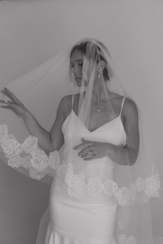 Peony Veil With Blusher