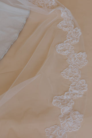 Peony Veil With Blusher
