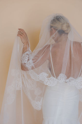 Peony Veil With Blusher