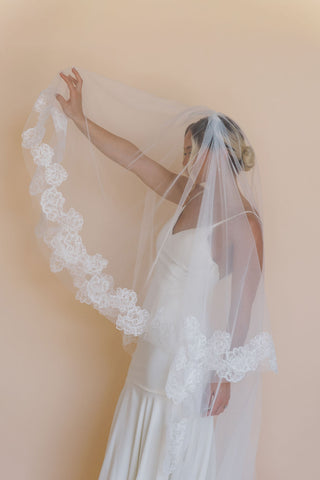 Peony Veil With Blusher