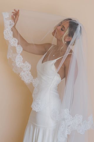 Peony Veil With Blusher