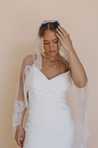 Peony Mantilla Veil