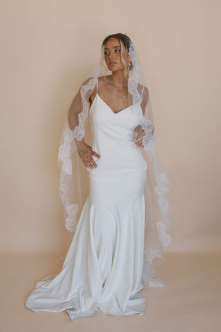 Peony Mantilla Veil