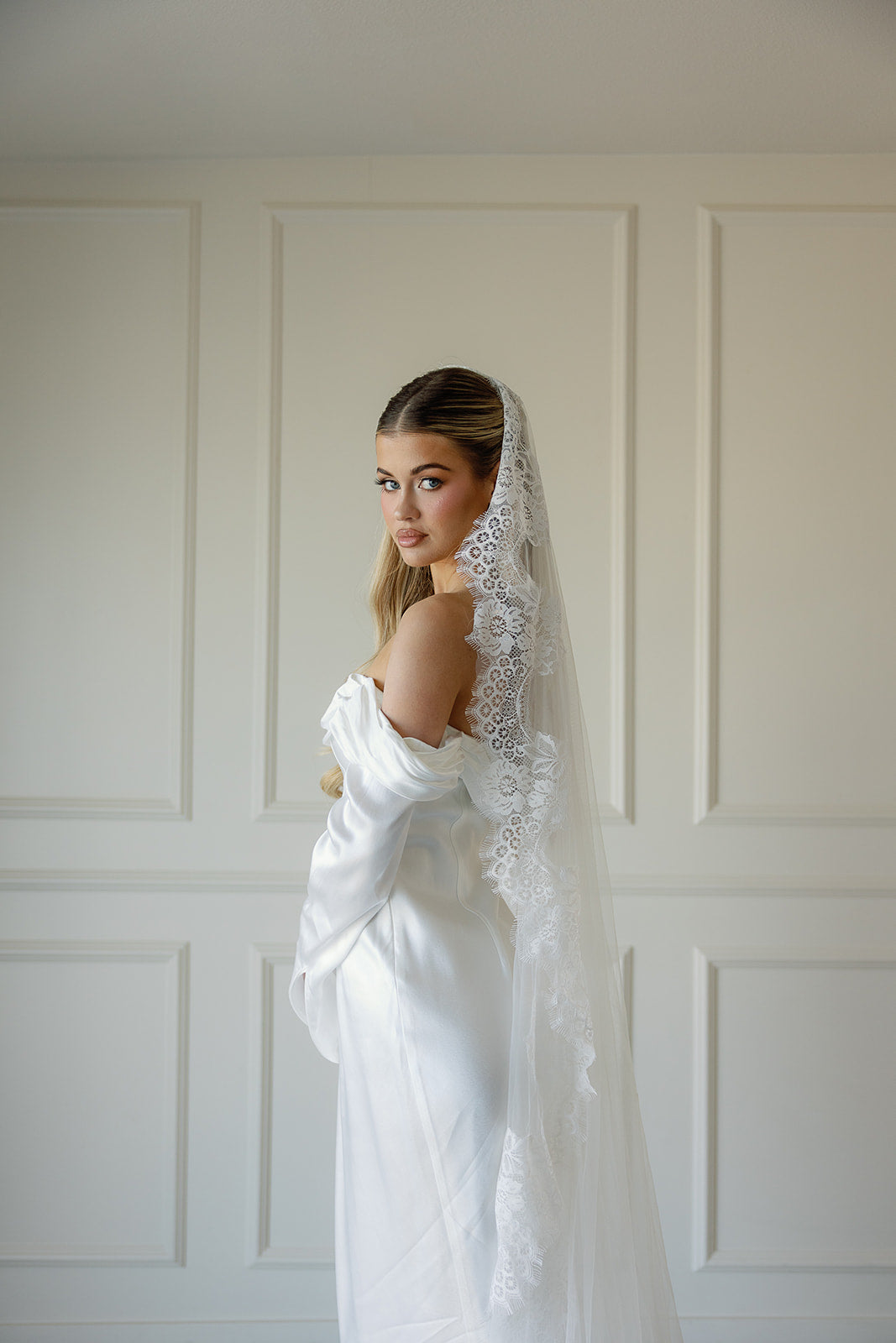 The Emily Mantilla Veil Jay Kay Braids and Bridal The Emily Mantilla Veil Jay Kay Braids and Bridal