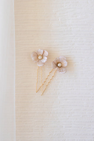 Blush Garden Pins- Set of 2