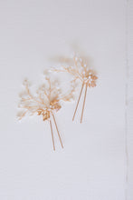 Load image into Gallery viewer, Gold Leaf Hair Pins Set of 2
