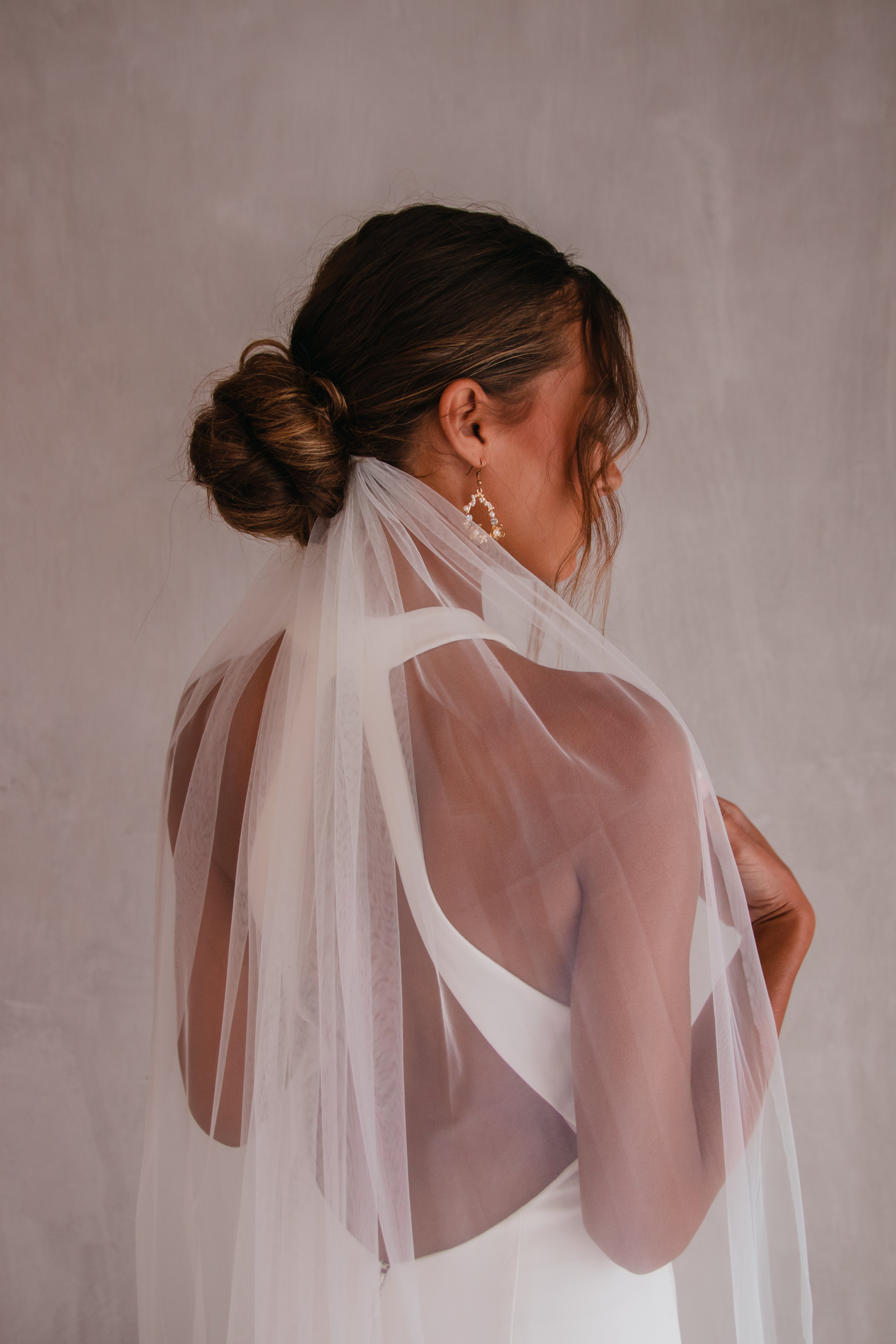 Kea Corded Lace Cathedral Bridal Veil — Hannah Kanani Bridal