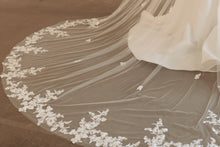 Load image into Gallery viewer, The Elizabeth Floral Cathedral Veil
