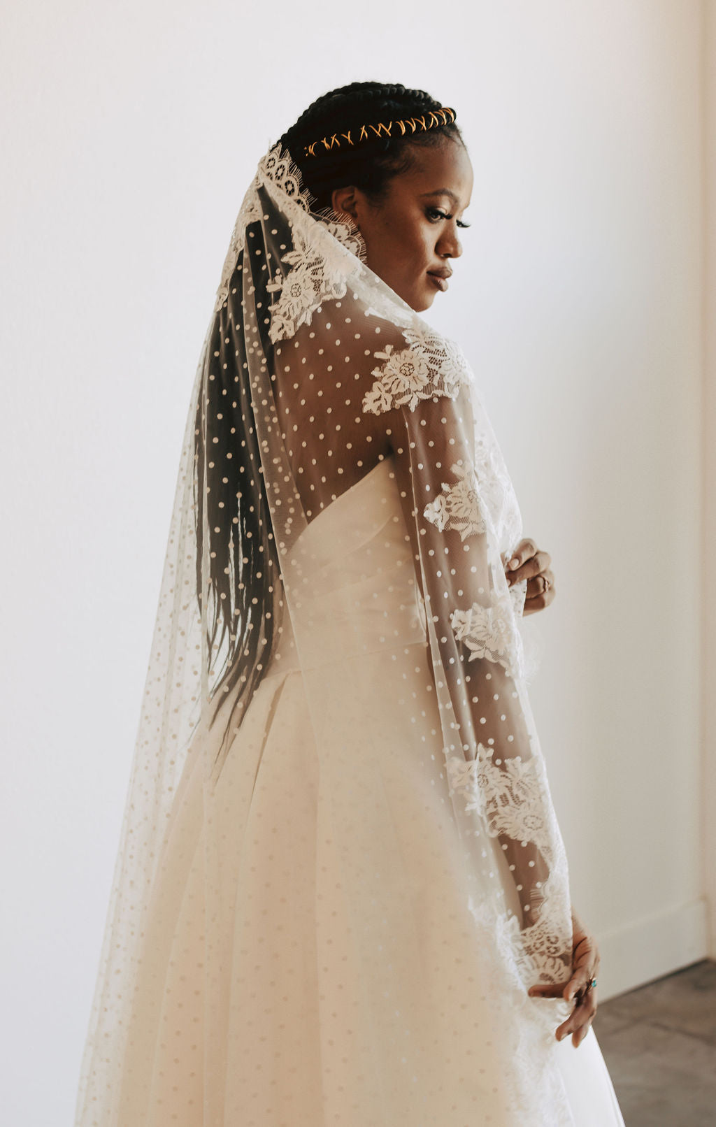 Mantilla Veil, Traditional Lace Wedding Veil