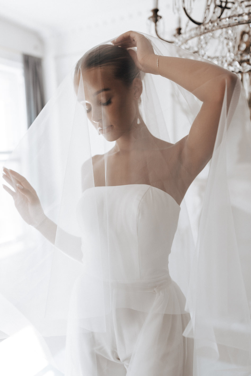 Rosie Veil (Single Layer tulle with blusher)